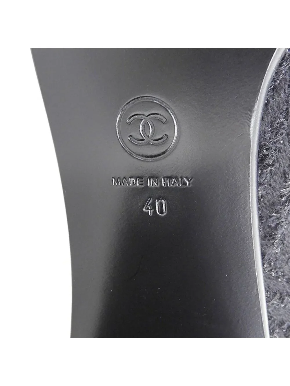 Chanel Tweed CC Logo Short Boots Black